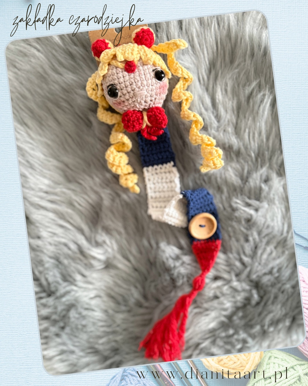 Zakładka szydełkowa Sailor Moon